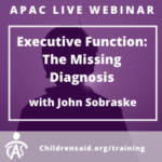 Executive Function: The Missing Diagnosis